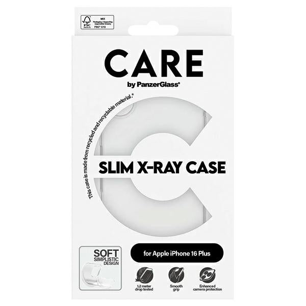 CARE by PanzerGlass X-Ray Soft Basic Case iPhone 16 Plus 6.7" transparent 1443
