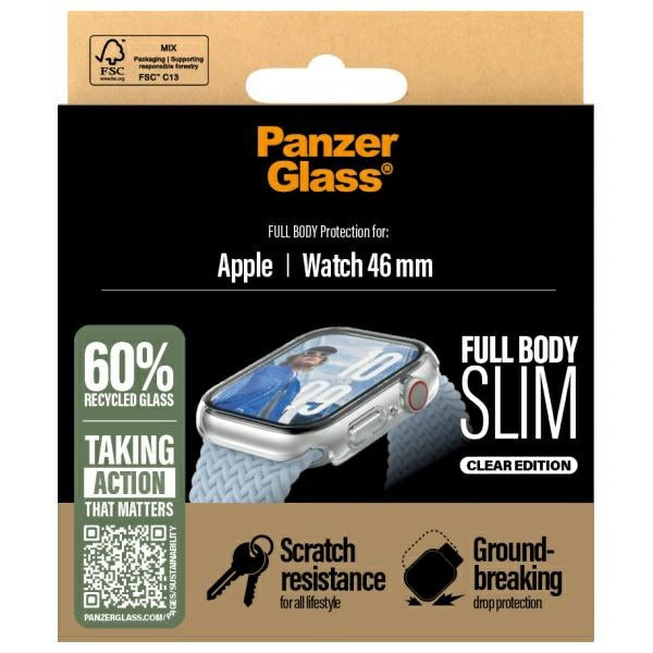 PanzerGlass Snappie Full Body Apple Watch 10 46mm transparent 3714