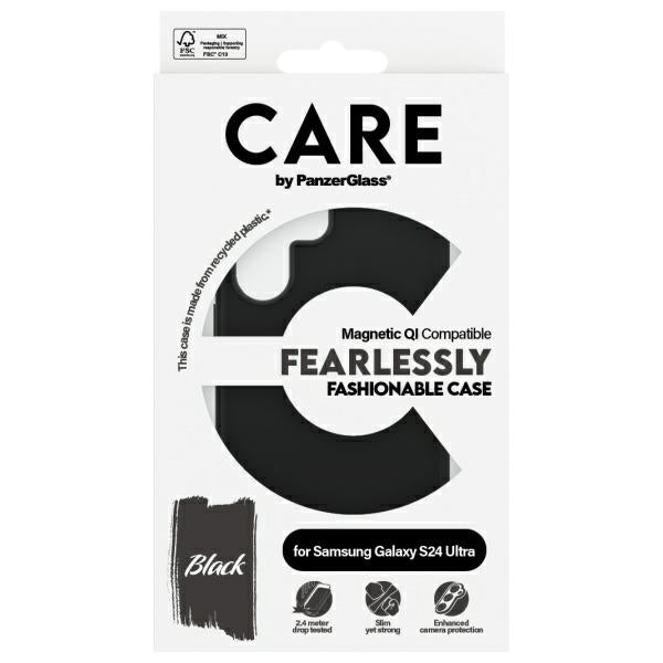 CARE by PanzerGlass Fashion QI Case Samsung Galaxy S24 Ultra - black