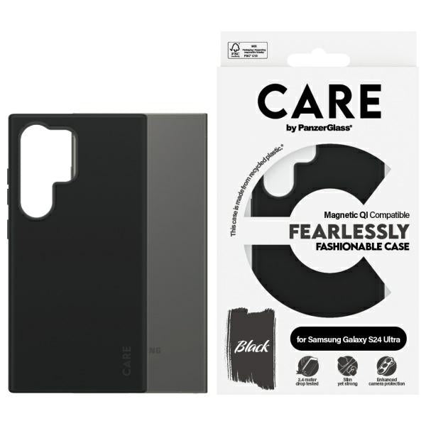 CARE by PanzerGlass Fashion QI Case Samsung Galaxy S24 Ultra - black