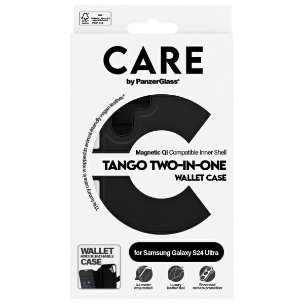 CARE by PanzerGlass Feature Tango 2in1 Wallet case for Samsung Galaxy S24 Ultra - black
