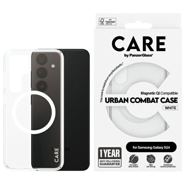 CARE by PanzerGlass Flagship QI Case for Samsung Galaxy S24 - transparent