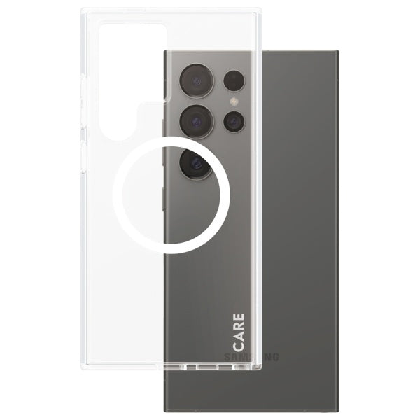 CARE by PanzerGlass Flagship QI Case for SamsUng Galaxy S24 Ultra - transparent