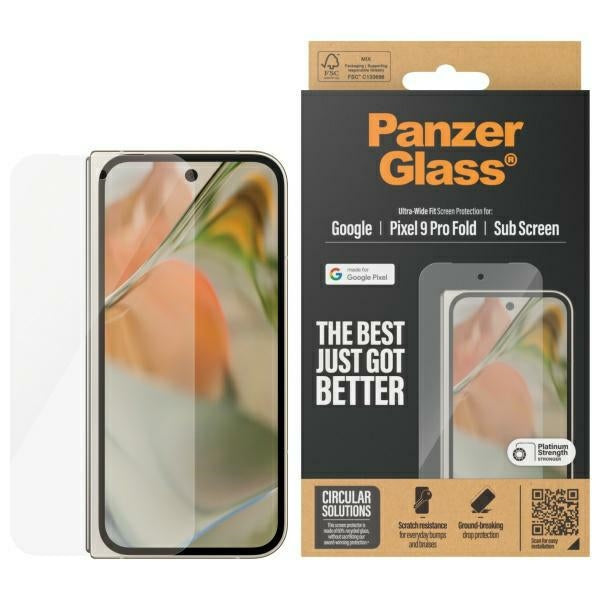 PanzerGlass Screen Protector Ultra-Wide Fit Tempered Glass for Google Pixel 9 Pro Fold