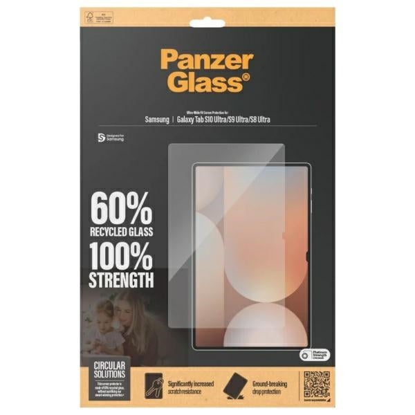 PanzerGlass Ultra-Wide Fit Tempered Glass for Samsung Galaxy Tab S8 Ultra / S9 Ultra / S10 Ultra