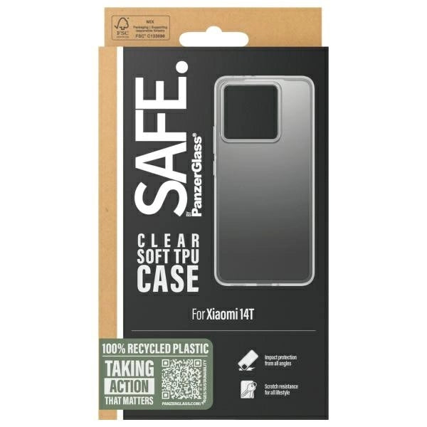 SAFE by PanzerGlass case for Xiaomi 14T - transparent