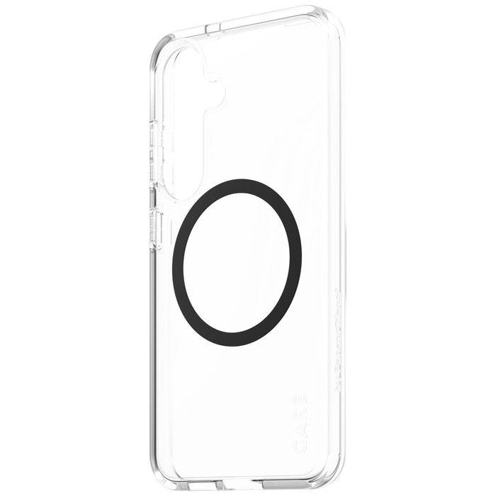 CARE by PanzerGlass Flagship Urban Combat Black QI Case for Samsung Galaxy S25 - Transparent