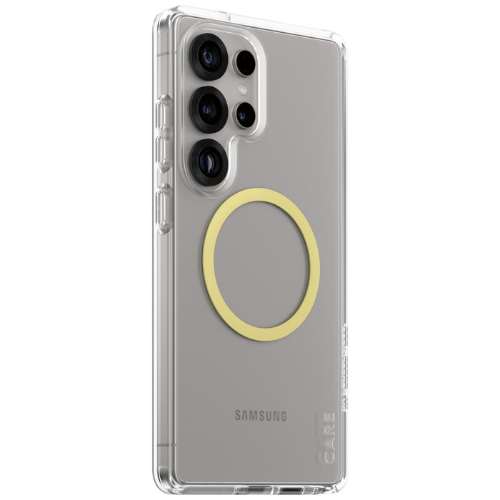CARE by PanzerGlass Flagship Urban Combat Chardonnay QI Case for Samsung Galaxy S25 Ultra - Transparent