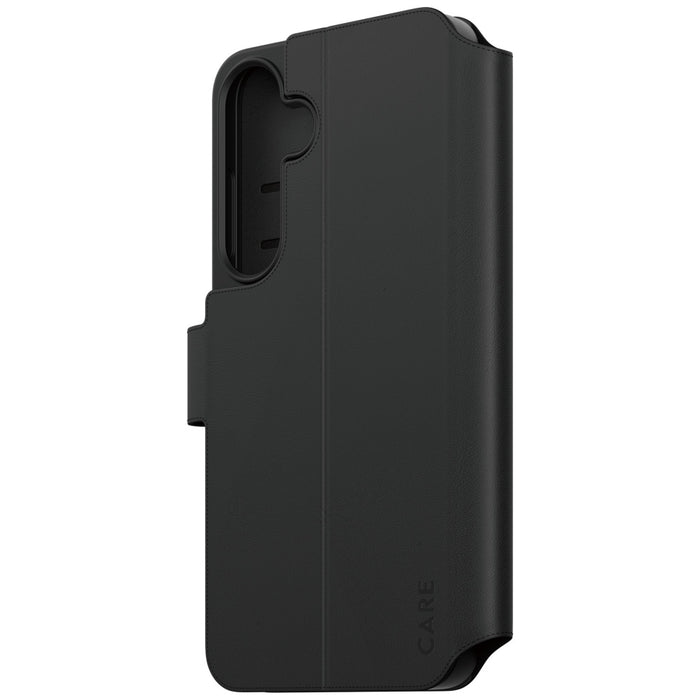CARE by PanzerGlass Feature Wallet Kickstand Case for Samsung Galaxy S25+ - Black