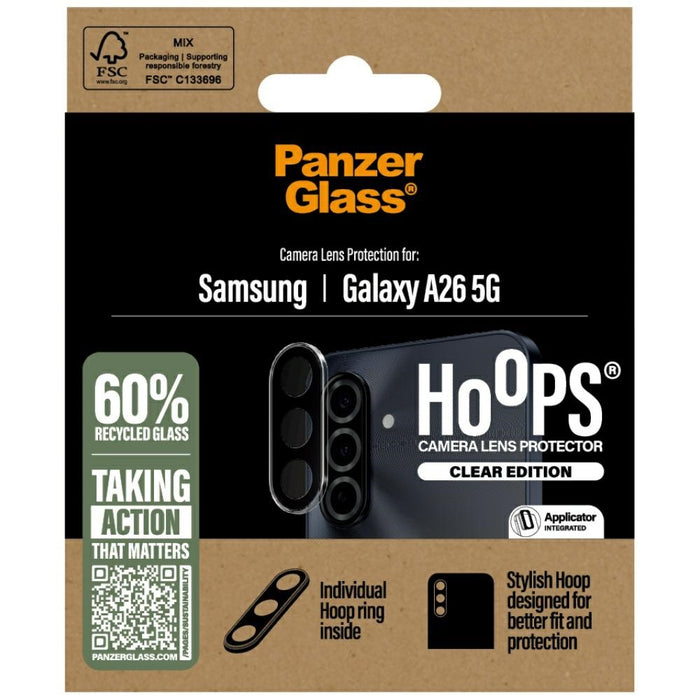 PanzerGlass Hoops Lens Protector Tempered Glass for Samsung Galaxy A26 5G - Clear
