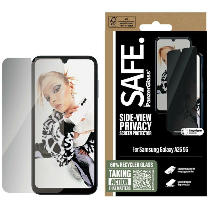 SAFE by PanzerGlass Ultra-Wide Fit Privacy Glass for Samsung Galaxy A26 5G - Clear
