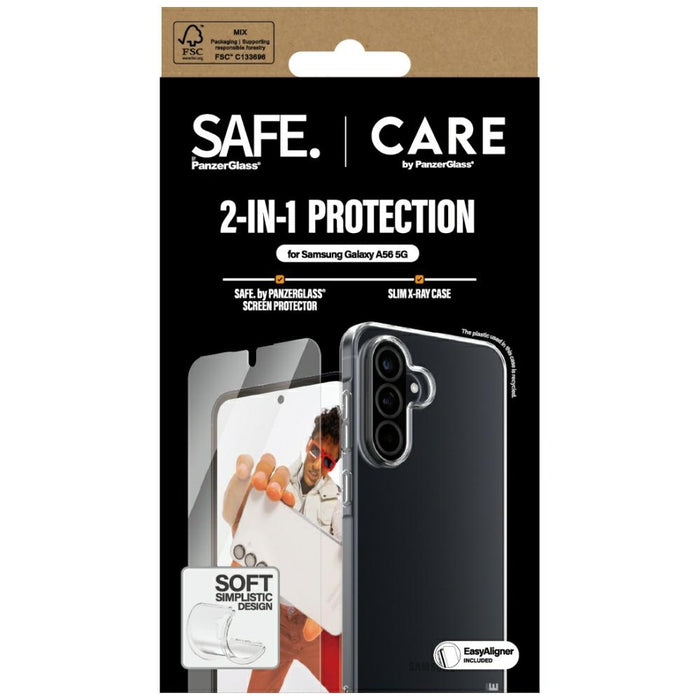 CARE by PanzerGlass Fashion 2in1 Case+Glass for Samsung Galaxy A56 5G - transparent