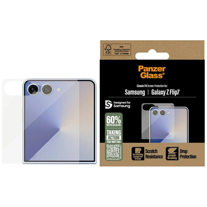 PanzerGlass Classic Fit Tempered Glass for Samsung Galaxy Z Flip7