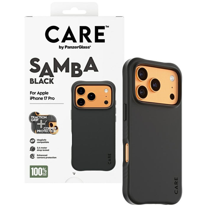 CARE by PanzerGlass Fashionable Samba MagSafe Case for iPhone 17 Pro - Black