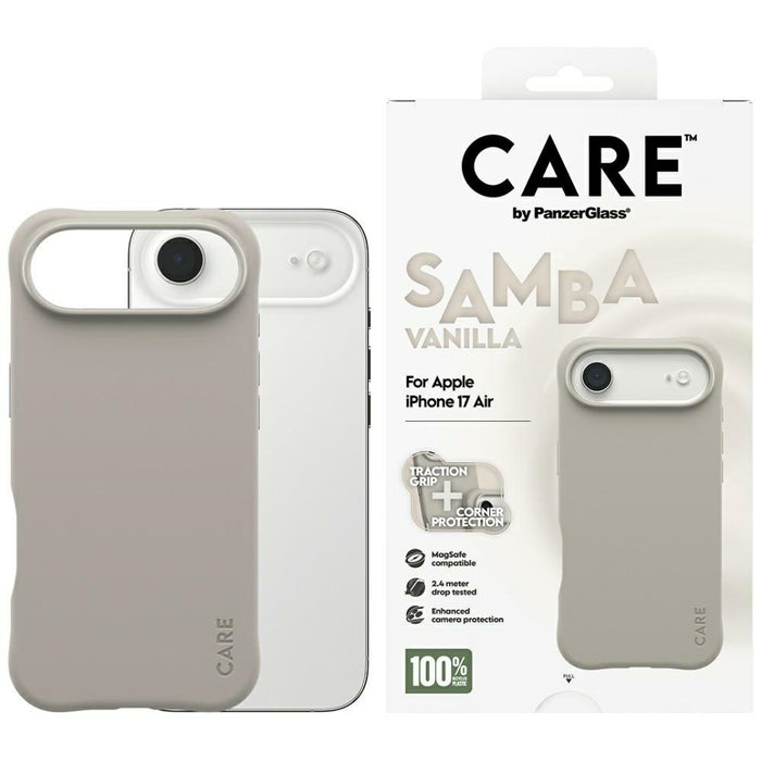 CARE by PanzerGlass Fashionable Samba MagSafe Case for iPhone Air - Gray