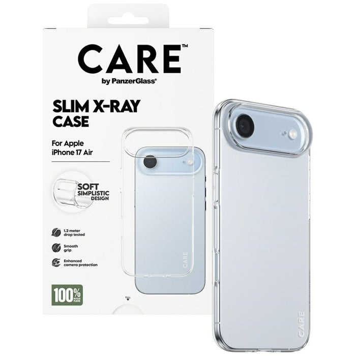 CARE by PanzerGlass Fashionable X-Ray Soft Basic Case for iPhone Air - Transparent