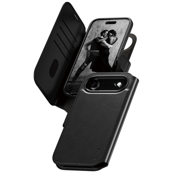 CARE by PanzerGlass Feature Tango 2in1 Wallet Case MagSafe for iPhone Air - Black