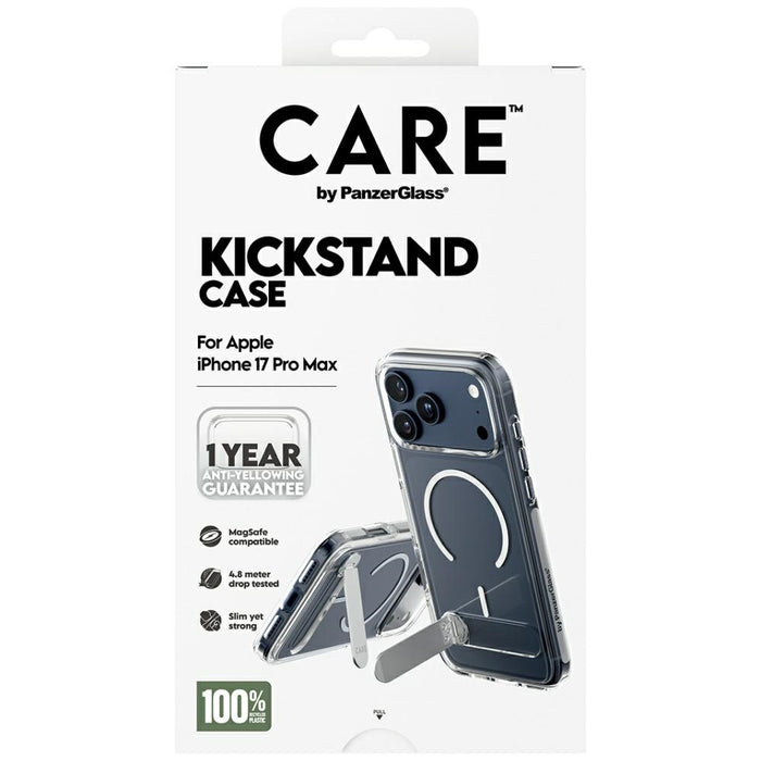 CARE by PanzerGlass Feature Case w. Kickstand MagSafe for iPhone 17 Pro Max - Clear