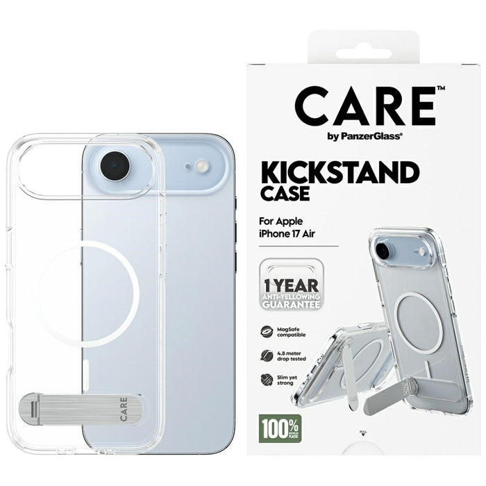 CARE by PanzerGlass Feature Case with Kickstand MagSafe for iPhone Air - Clear