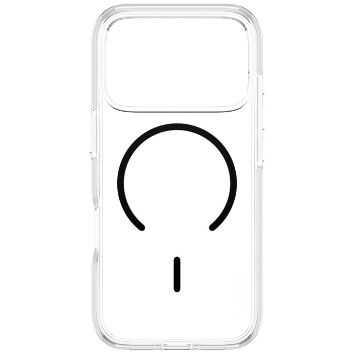 CARE by PanzerGlass Flagship Urban Explorer Case w. Black MagSafe for iPhone 17 Pro - Transparent
