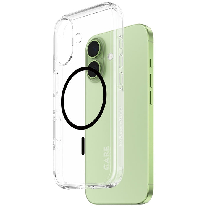 CARE by PanzerGlass Flagship Urban Explorer Case w. Black MagSafe for iPhone 17 - Transparent