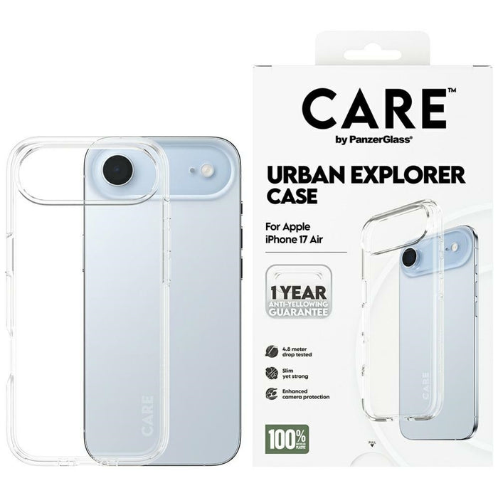 CARE by PanzerGlass Flagship Urban Explorer Case w. Clear Frame for iPhone Air - Transparent