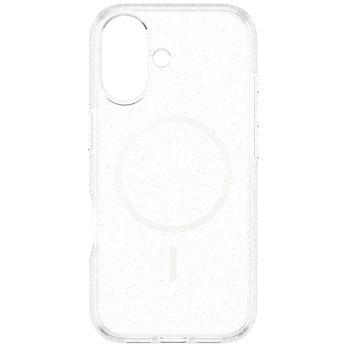 CARE by PanzerGlass Flagship Urban Explorer Case w. White MagSafe for iPhone 17 - Clear Glitter