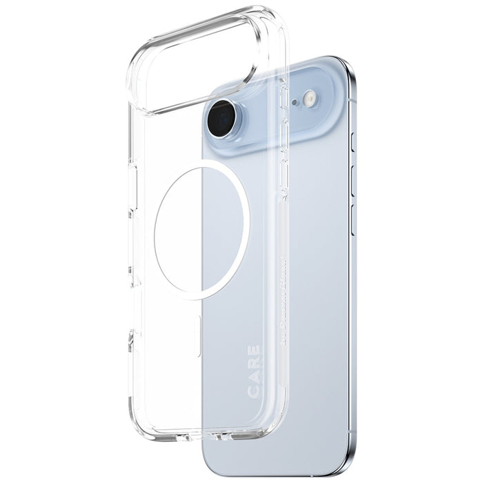 CARE by PanzerGlass Flagship Urban Explorer Case w. White MagSafe for iPhone Air - Transparent