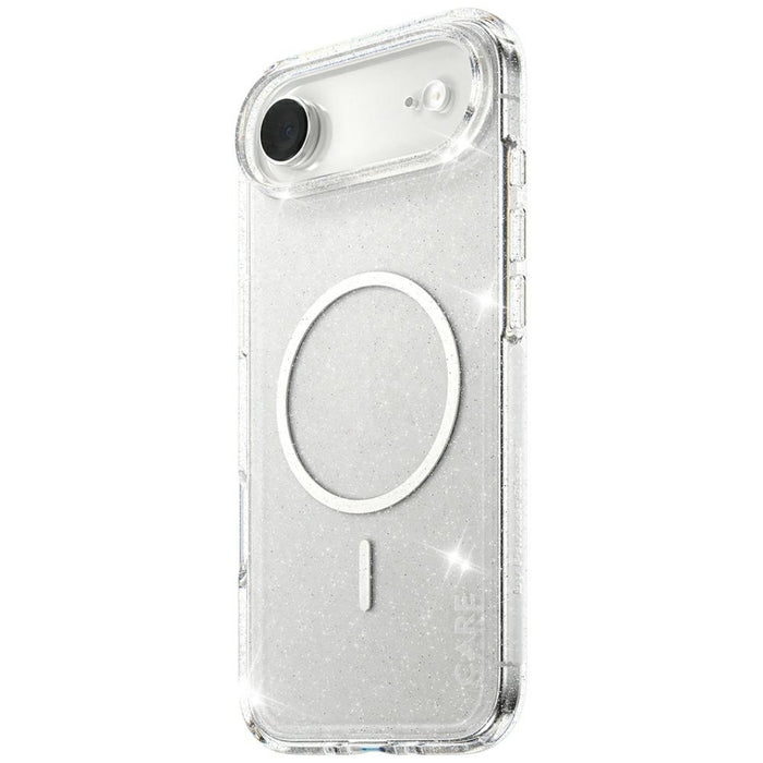 CARE by PanzerGlass Flagship Urban Explorer Case w. White MagSafe for iPhone Air - Clear Glitter