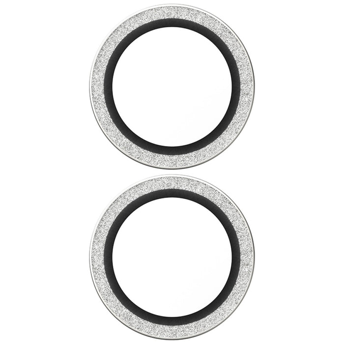 PanzerGlass Hoops Glitter Tempered Glass Lens Screen Protector for iPhone 17 / 16 / 16 Plus - Silver