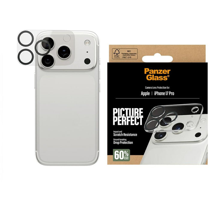PanzerGlass PicturePerfect Tempered Glass Lens Screen Protector for iPhone 17 Pro