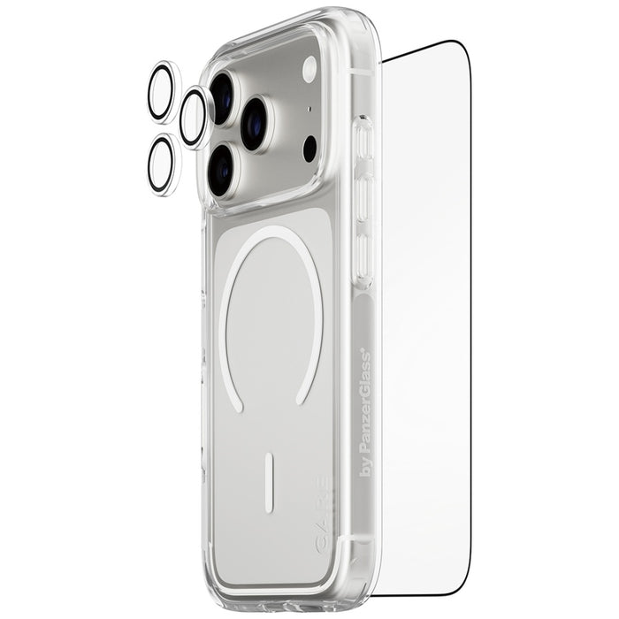 CARE by PanzerGlass Flagship Explorer 3-in-1 Case + Glass + Lens Protection Kit for iPhone 17 Pro