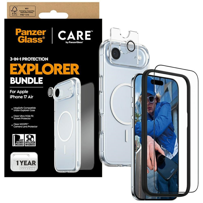 CARE by PanzerGlass Flagship Explorer 3-in-1 Case + Glass + Lens for iPhone Air