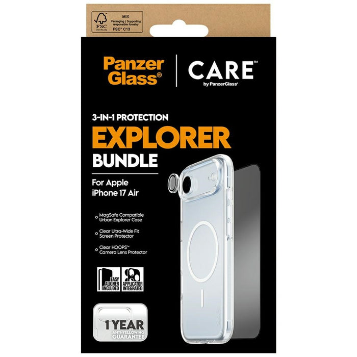 CARE by PanzerGlass Flagship Explorer 3-in-1 Case + Glass + Lens for iPhone Air
