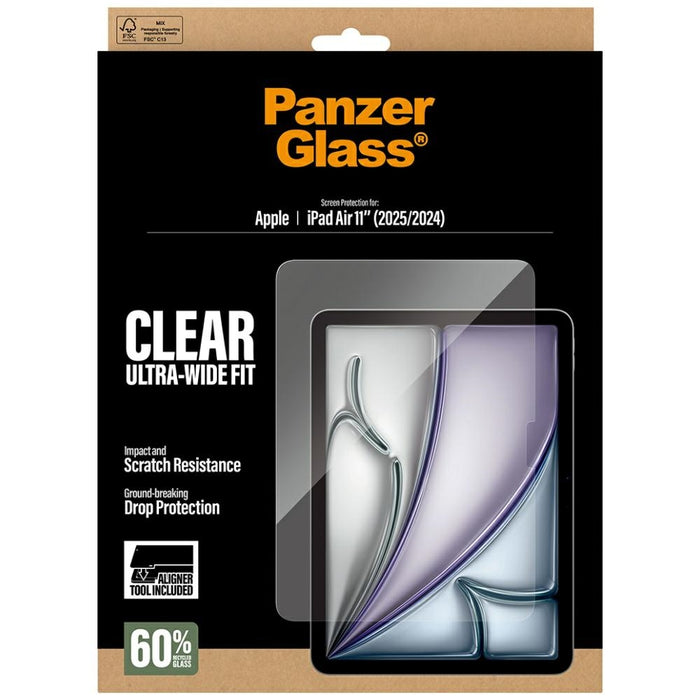 PanzerGlass Ultra-Wide Fit Tempered Glass for iPad Air 11" 2025 (7th Gen.) / iPad Air 11" 2024 (6th Gen.)