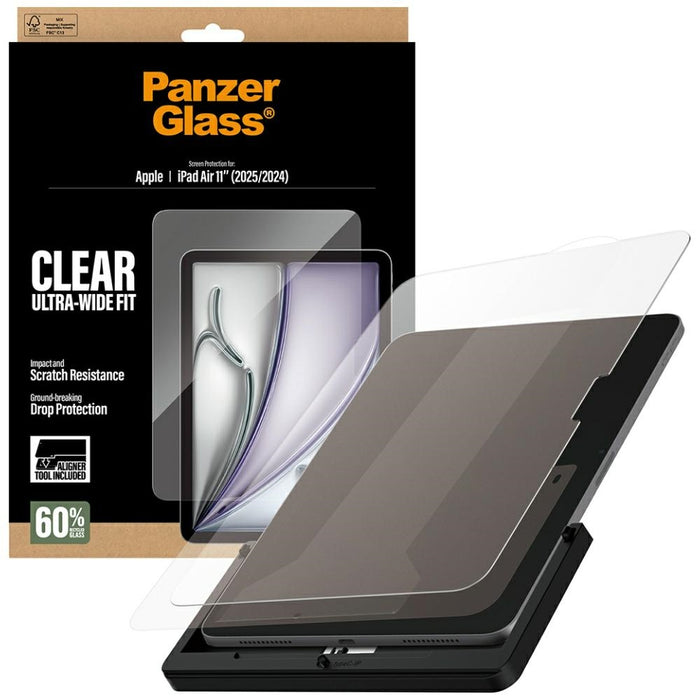 PanzerGlass Ultra-Wide Fit Tempered Glass for iPad Air 11&quot; 2025 (7th Gen.) / iPad Air 11&quot; 2024 (6th Gen.)