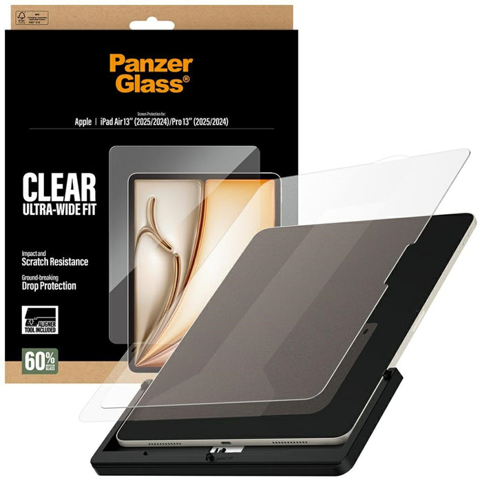 PanzerGlass Ultra-Wide Fit Tempered Glass for iPad Air 13" 2024 / 2025 / iPad Pro 13" 2024 / 2025