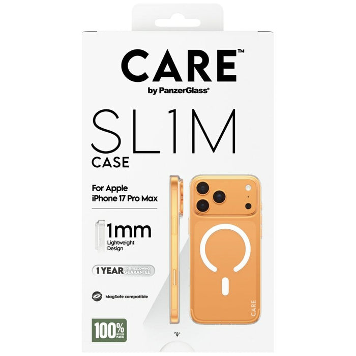 CARE by PanzerGlass SL1M MagSafe Case for iPhone 17 Pro Max - Transparent