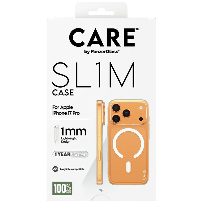 CARE by PanzerGlass SL1M MagSafe Case for iPhone 17 Pro - Transparent