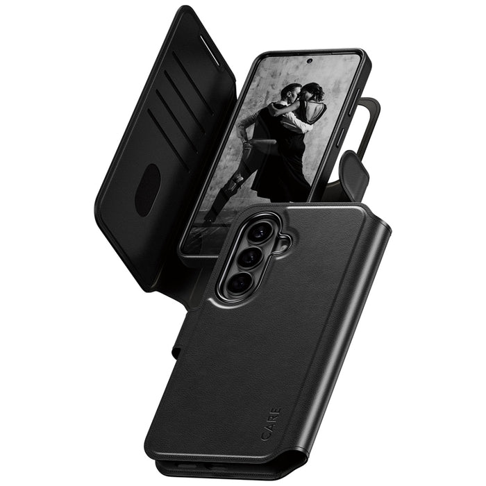CARE by PanzerGlass Tango 2in1 Wallet Case for Samsung Galaxy S26 - Black