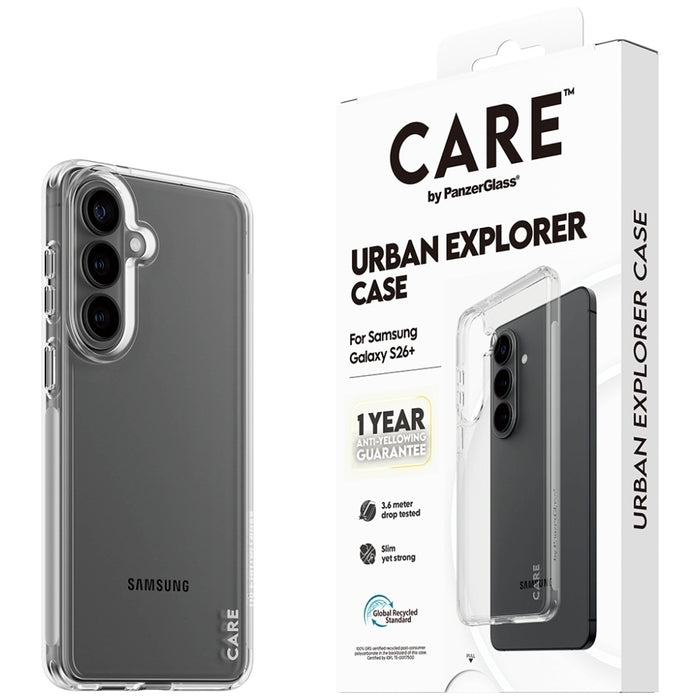 CARE by PanzerGlass Urban Explorer Transparent Case for Samsung Galaxy S26+ - transparent