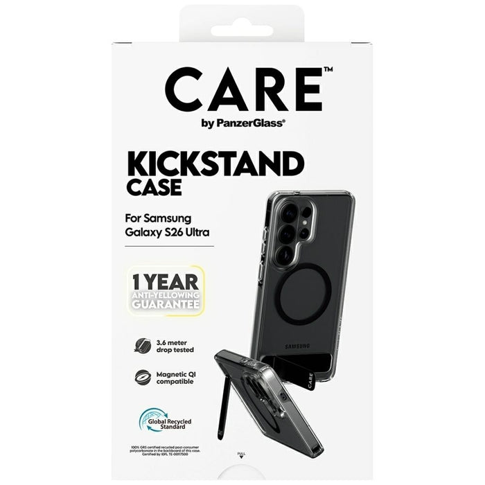 CARE by PanzerGlass Urban Explorer Transparent Case w. Black Qi for Samsung Galaxy S26 Ultra - transparent