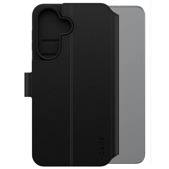 CARE by PanzerGlass Feature Wallet Kickstand Case for Samsung Galaxy A57 - Black
