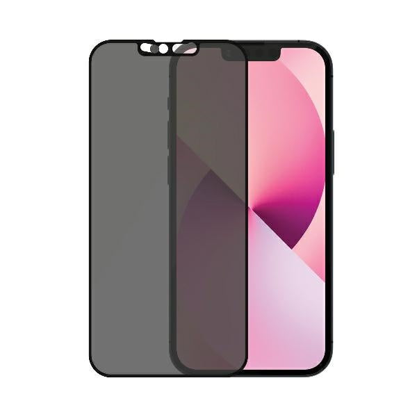 PanzerGlass E2E Microfracture Tempered Glass for iPhone 13 Mini Case Friendly CamSlider Privacy Antibacterial - Black
