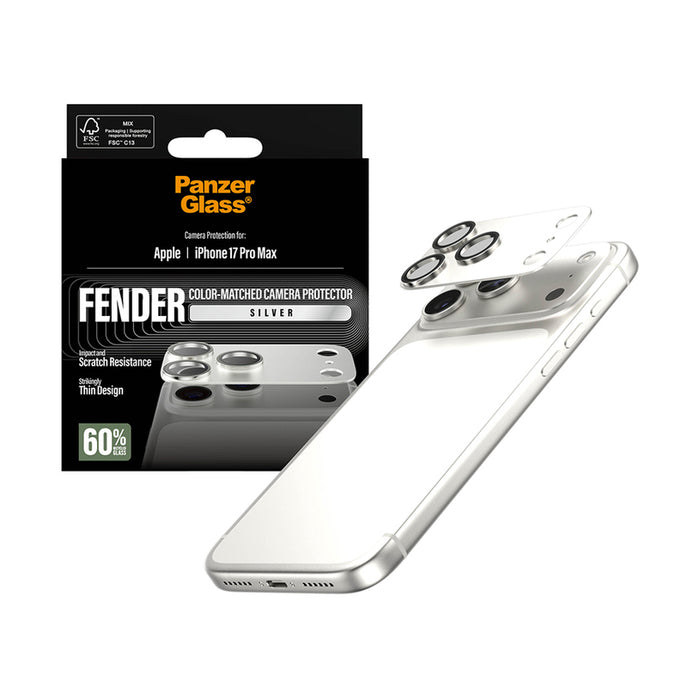 PanzerGlass Fender Camera Protector for iPhone 17 Pro Max - Silver