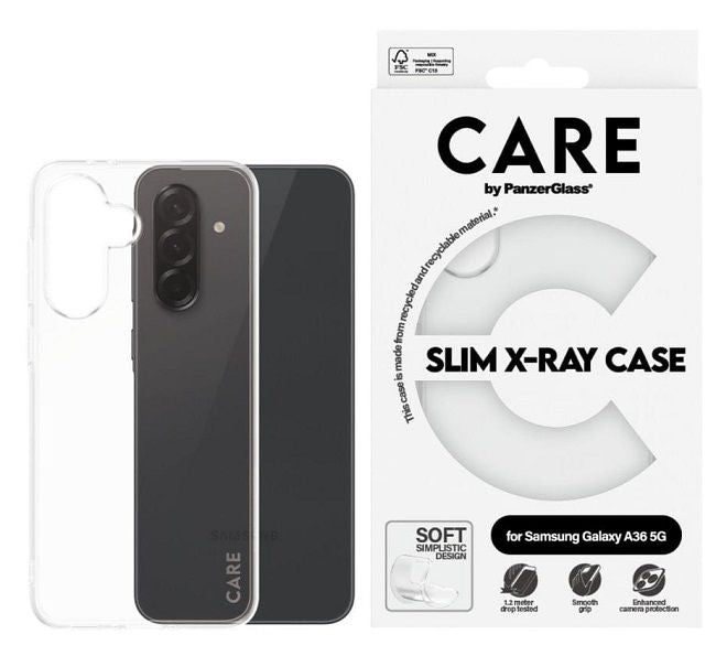 CARE by PanzerGlass Fashion X-Ray Case for Samsung Galaxy A36 5G - Transparent