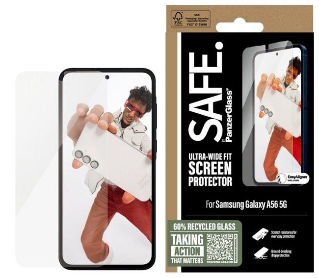 SAFE by PanzerGlass Ultra-Wide Fit Tempered Glass for Samsung Galaxy A56 5G