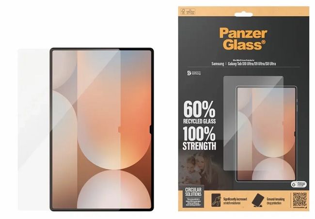 PanzerGlass Ultra-Wide Fit Tempered Glass for Samsung Galaxy Tab S8 Ultra / S9 Ultra / S10 Ultra