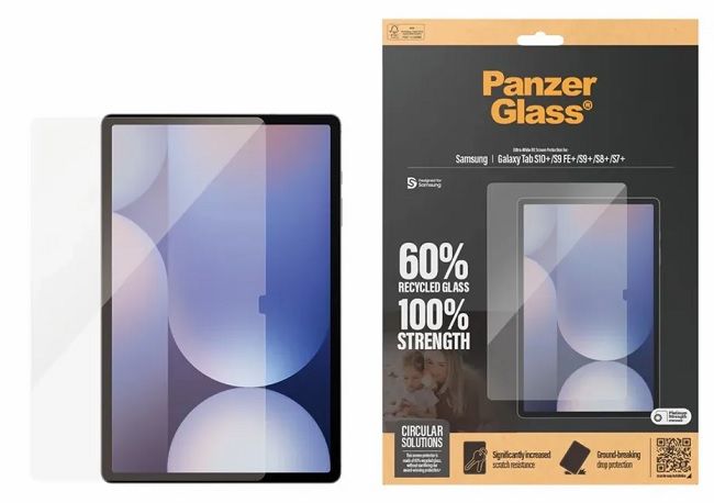 PanzerGlass Ultra-Wide Fit Tempered Glass for Samsung Galaxy Tab S7+ / S8+ / S9+ / S9 FE+ / S10+