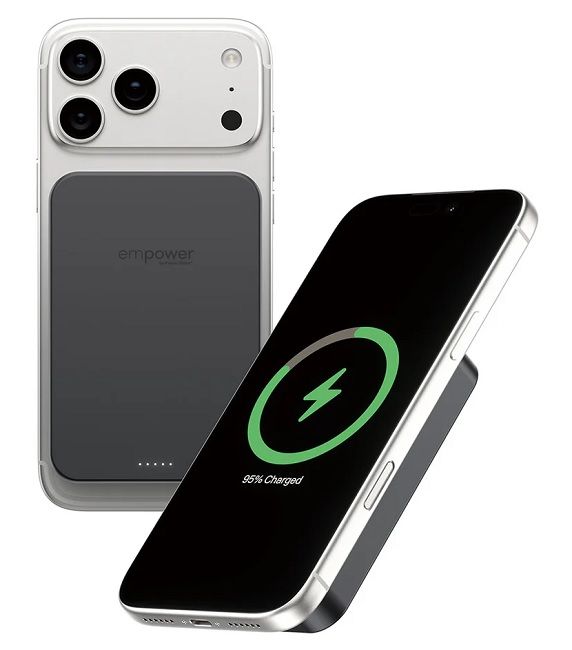 EXTERNAL BATTERY EMPOWER Wireless Charge 10 Ah Black